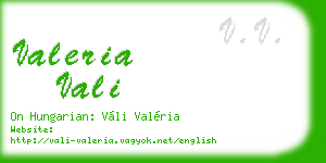 valeria vali business card